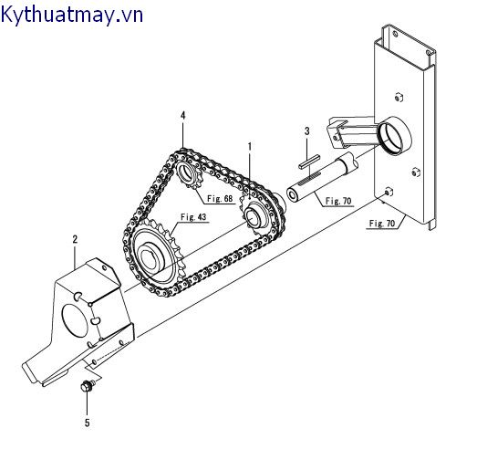 Xích truyền động gặt 1